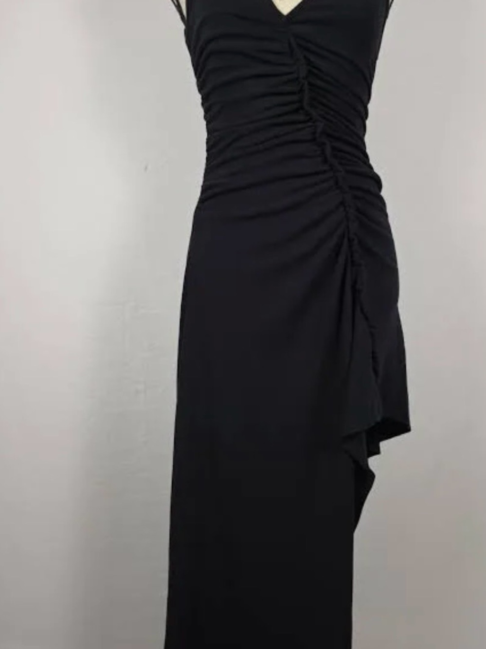 Free People pink Asymmetrical Ruched Side-Slit Dress. NWOT